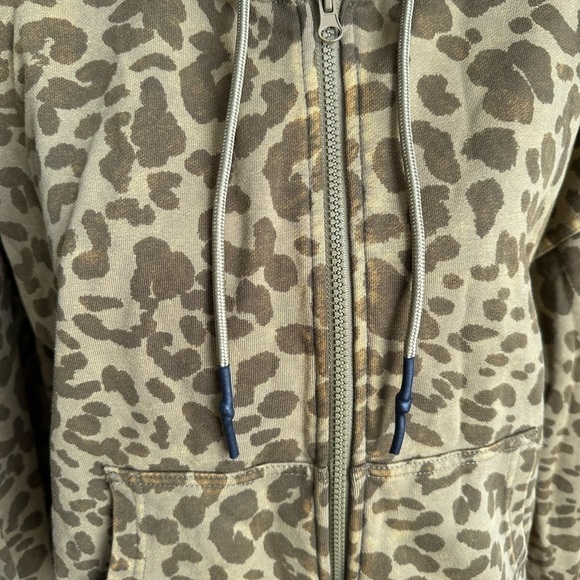 JoyLab Full zip Army Cheetah Print Hoodie Jacket Size Small - Picture 16 of 17